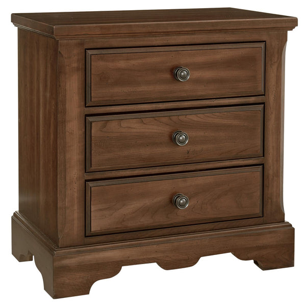 Artisan & Post Heritage 110-227 3 Drawer Night Stand - Amish Cherry IMAGE 1