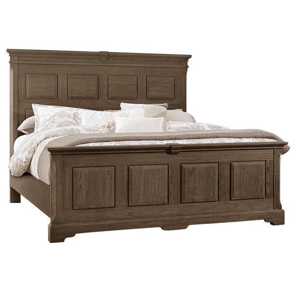 Artisan & Post Heritage 112 Queen Mansion Bed - Cobblestone Oak IMAGE 1