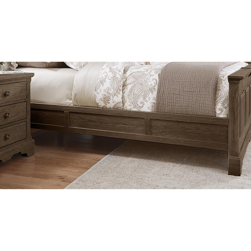 Artisan & Post Heritage 112 King Mansion Bed with Decorative Rails - Cobblestone Oak IMAGE 2