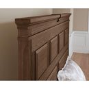 Artisan & Post Heritage 112 Queen Mansion Bed with Storage - Cobblestone Oak IMAGE 3