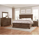 Artisan & Post Heritage 112 Queen Mansion Bed with Storage - Cobblestone Oak IMAGE 6