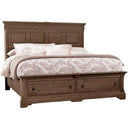 Artisan & Post Heritage 112 King Mansion Bed with Storage - Cobblestone Oak IMAGE 1