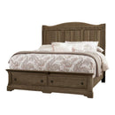 Artisan & Post Heritage 112 Queen Sleigh Bed with Storage - Cobblestone Oak IMAGE 1