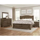 Artisan & Post Heritage 112 King Sleigh Bed with Storage - Cobblestone Oak IMAGE 5