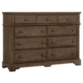 Artisan & Post Heritage 112-003 9 Drawer Bureau - Cobblestone Oak IMAGE 1