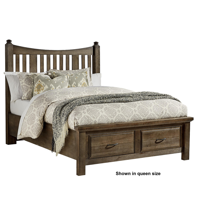 Artisan & Post Maple Road 117 King Slat Poster Storage Bed - Maple Syrup IMAGE 1