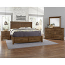 Artisan & Post Cool Rustic 174 King Mansion Bed with Footboard Storage - Amber IMAGE 3