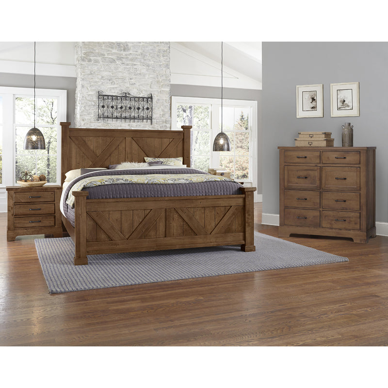 Artisan & Post Cool Rustic 174 Queen X Bed with X Footboard - Amber IMAGE 3