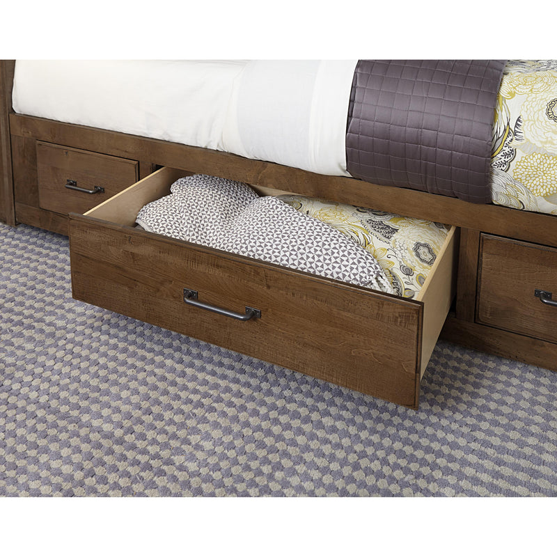 Artisan & Post Cool Rustic 174 Queen X Bed with Footboard Storage - Amber IMAGE 4