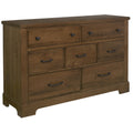 Artisan & Post Cool Rustic 174-002 7 Drawer Dresser - Amber IMAGE 1