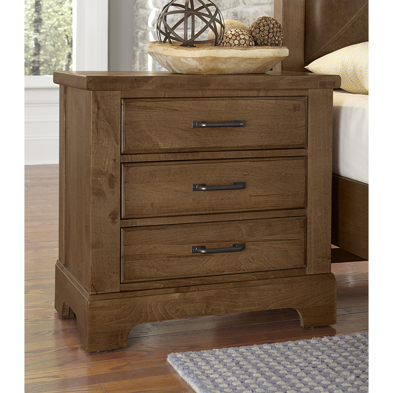 Artisan & Post Cool Rustic 174-227 3 Drawer Night Stand - Amber IMAGE 4