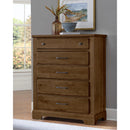 Artisan & Post Cool Rustic 174-115 5 Drawer Chest - Amber IMAGE 3