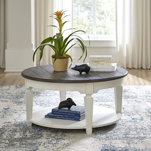 Liberty Furniture Industries Inc. Allyson Park 417-OT1011 Round Cocktail Table IMAGE 1