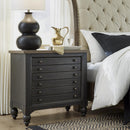 Liberty Furniture Industries Inc. Americana Farmhouse 615-BR62-B Bedside Chest with Charging Station - Black IMAGE 1