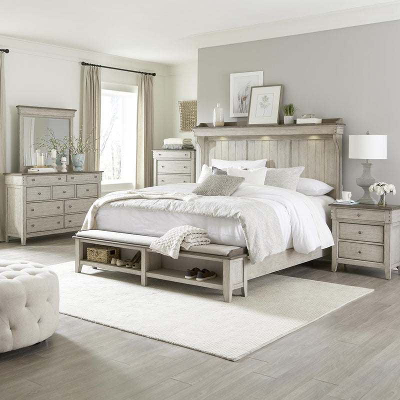 Liberty Furniture Industries Inc. Ivy Hollow 457-BR-QMS Queen Mantle Storage Bed IMAGE 4