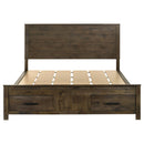  Coaster Furniture Woodmont 222631KW California King Storage Bed - Rustic Golden Brown IMAGE 3