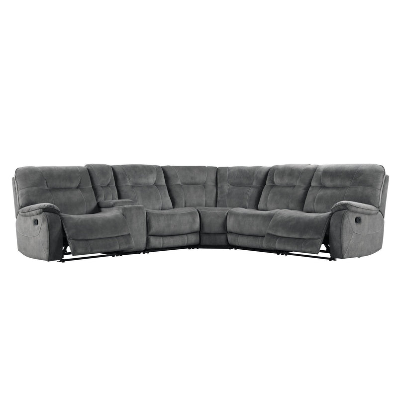 Parker Living Cooper MCOO-PACKA-SGR Shadow Grey 6 pc Modular Manual Reclining Sectional