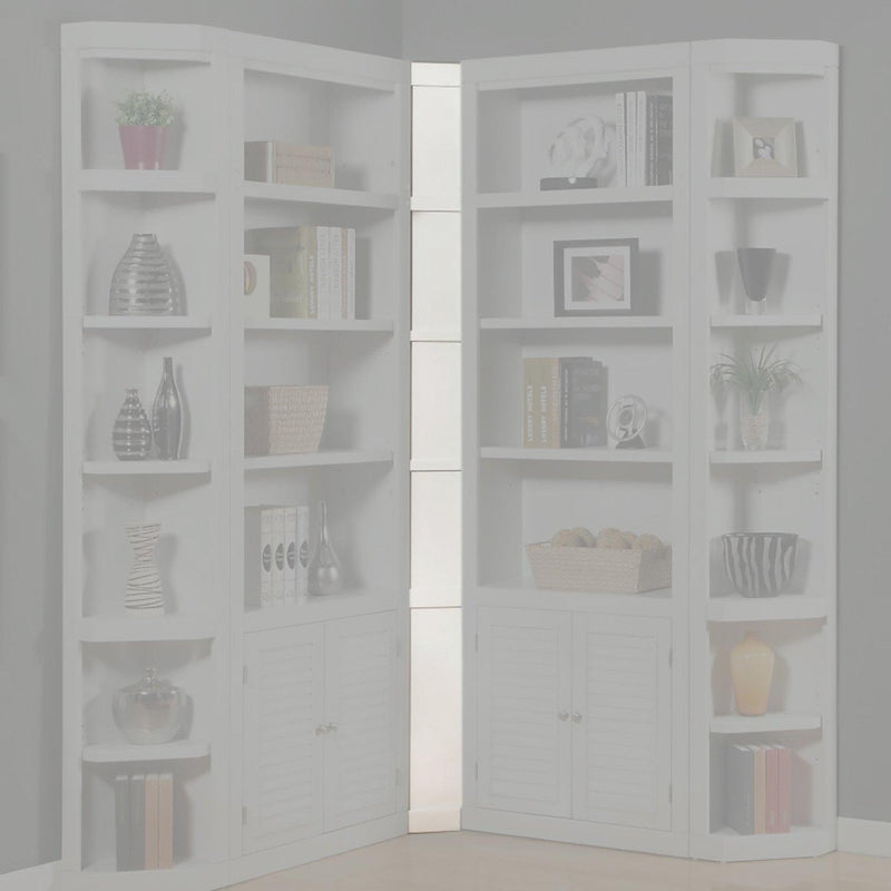Parker House Furniture Boca 5 pc Bookcase Set - White Cottage