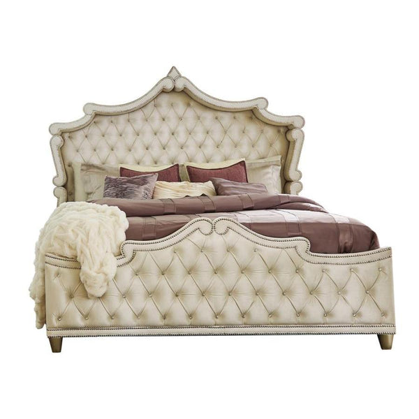 Coaster Furniture Antonella Queen Upholstered Panel Bed 223521Q IMAGE 1