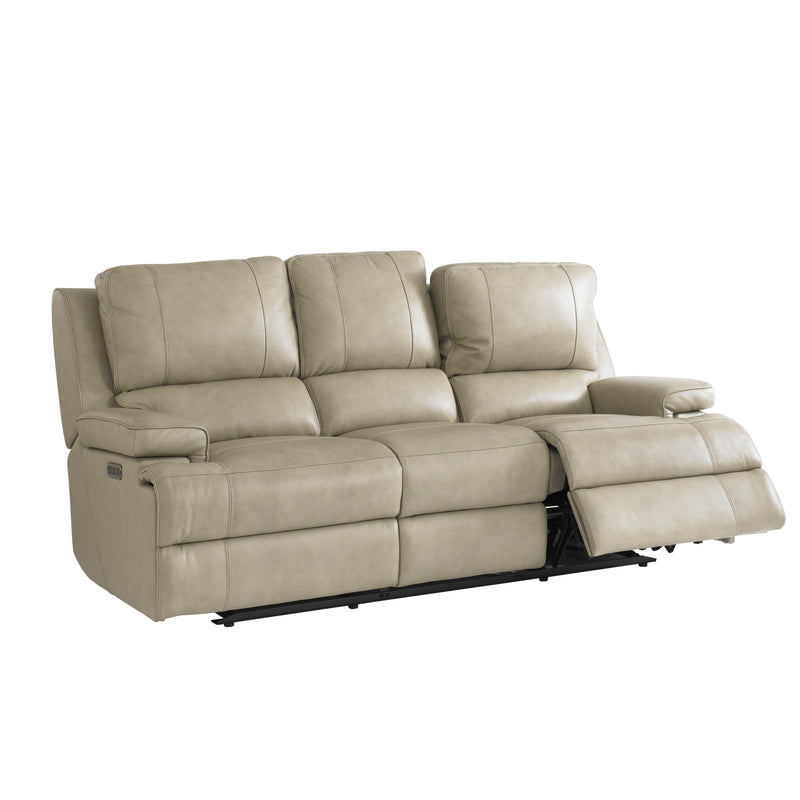  Bassett Parsons 3729-P62F Double Reclining Sofa with Power - Flax IMAGE 2