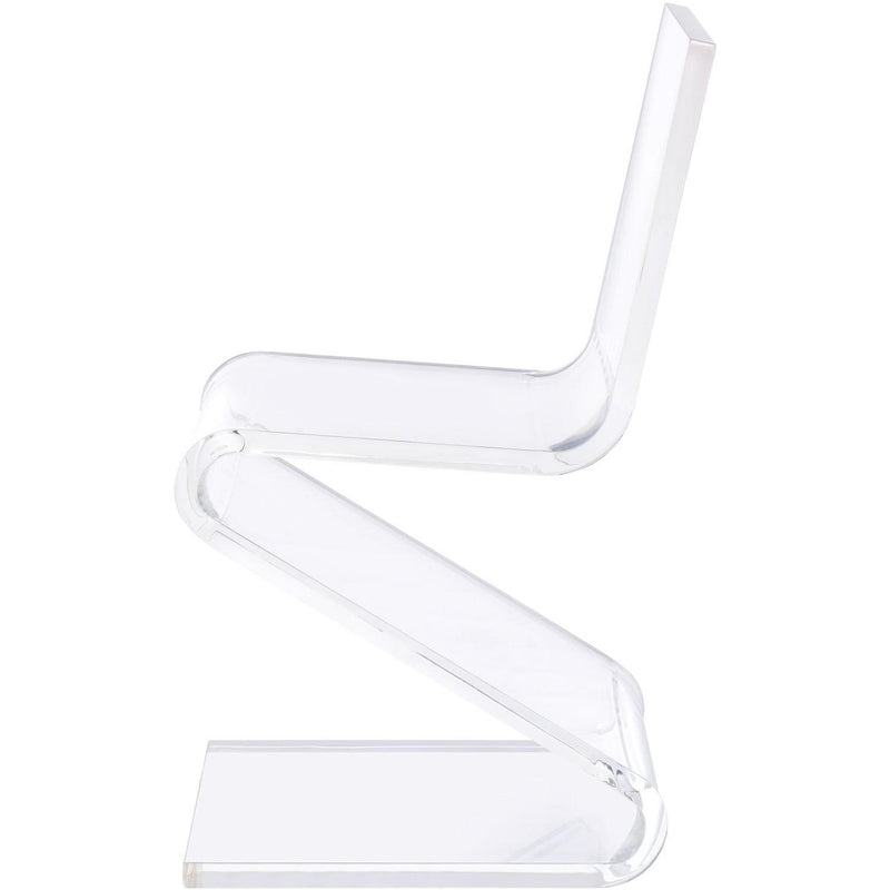 Elements International Iris Acrylic Z-Chair IMAGE 3