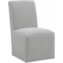 Elements International Nero Upholstered Side Chair Set IMAGE 1