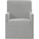 Elements International Nero Upholstered Arm Chair Set IMAGE 2