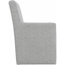 Elements International Nero Upholstered Arm Chair Set IMAGE 3