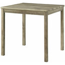  Elements International Oak Lawn 5PC Counter Height Dining Set- Natural Finish IMAGE 2