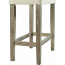  Elements International Oak Lawn 5PC Counter Height Dining Set- Natural Finish IMAGE 9