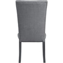 Elements International Tuscany Standard Height Side Chair Set in Charcoal IMAGE 4
