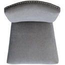 Elements International Tuscany Standard Height Side Chair Set in Charcoal IMAGE 5