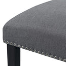 Elements International Tuscany Standard Height Side Chair Set in Charcoal IMAGE 7