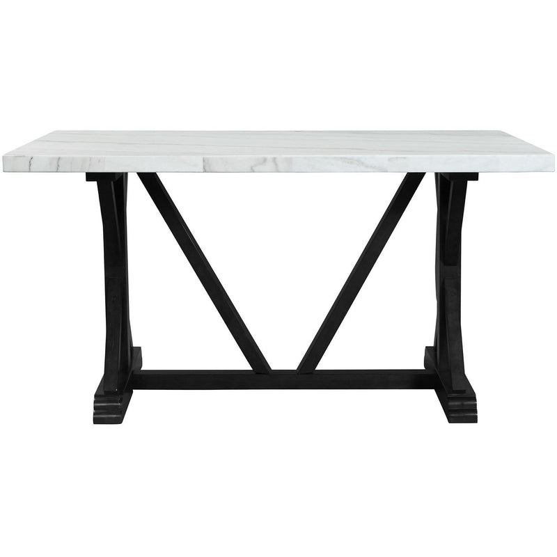 Elements International Tuscany 70" Marble Counter Height Dining Table IMAGE 2