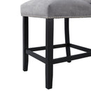 Elements International Tuscany Counter Height Side Chair Set in Charcoal IMAGE 8