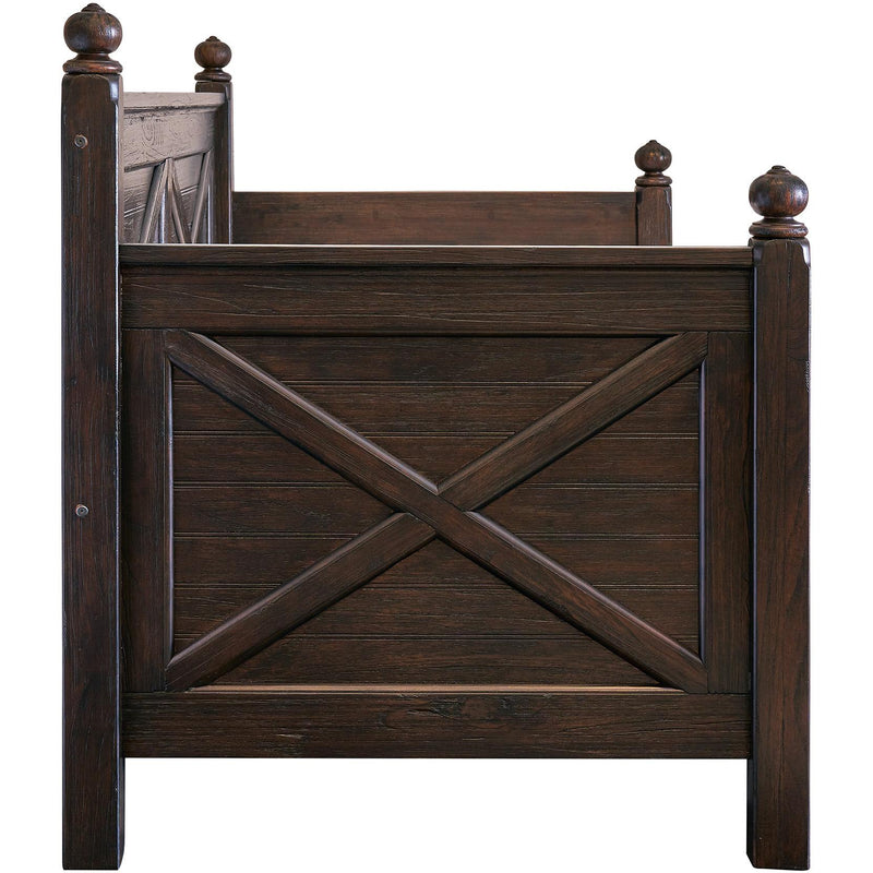 Elements International Sutherland Twin Daybed in Walnut IMAGE 3