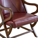 Elements International Hunter Chair & Ottoman Set in Cherry IMAGE 10