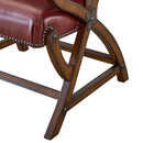 Elements International Hunter Chair & Ottoman Set in Cherry IMAGE 11