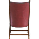 Elements International Hunter Chair & Ottoman Set in Cherry IMAGE 5