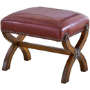 Elements International Hunter Chair & Ottoman Set in Cherry IMAGE 6