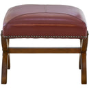 Elements International Hunter Chair & Ottoman Set in Cherry IMAGE 7