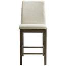 Elements International Dapper Counter Height Side Chair Set in Walnut IMAGE 2