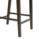 Elements International Dapper Counter Height Side Chair Set in Walnut IMAGE 7