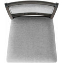  Elements International Amherst Counter Side Chair W/Fabric Cushion Grey Finish IMAGE 5