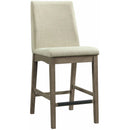 Elements International Dapper Counter Side Chair (Grey Finish) IMAGE 1