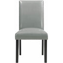 Elements International Meridian Dining Side Chair Grey IMAGE 2