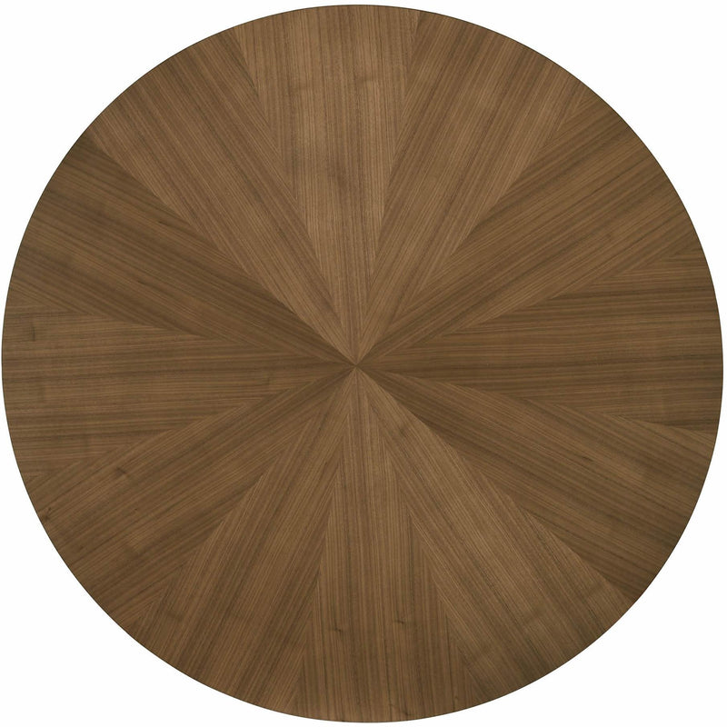 Elements International Weston Round Dining Table Walnut IMAGE 5