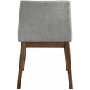 Elements International Weston Upholstery Side Chair Walnut W/Smoke fabric IMAGE 4