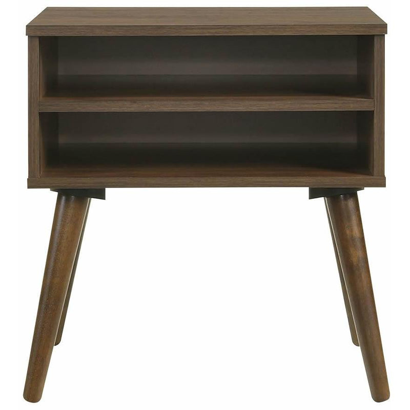 Elements International Coyote Queen Bed W/Carroll Pink Velvet w/Two End Table IMAGE 7