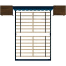 Elements International Coyote Queen Bed W/Carroll Navy w/Two End Table IMAGE 4